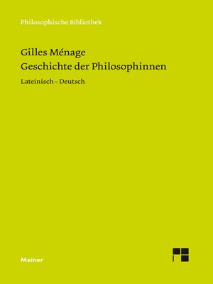 cover image of Geschichte der Philosophinnen